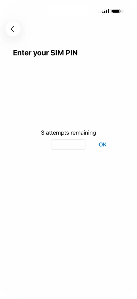 If your SIM is locked, key in your PIN and press OK. The default PIN is 1111. If your SIM is locked, key in your PIN and press OK. The default PIN is 1111.