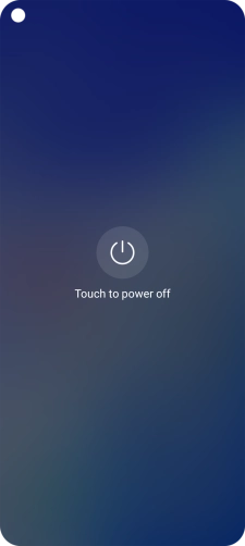 Press Touch to power off. Press Touch to power off.