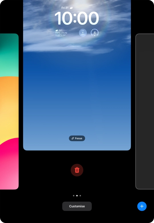 Press the delete icon. Press the delete icon.