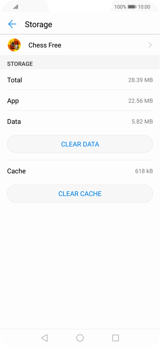 Press CLEAR CACHE. Press CLEAR CACHE.