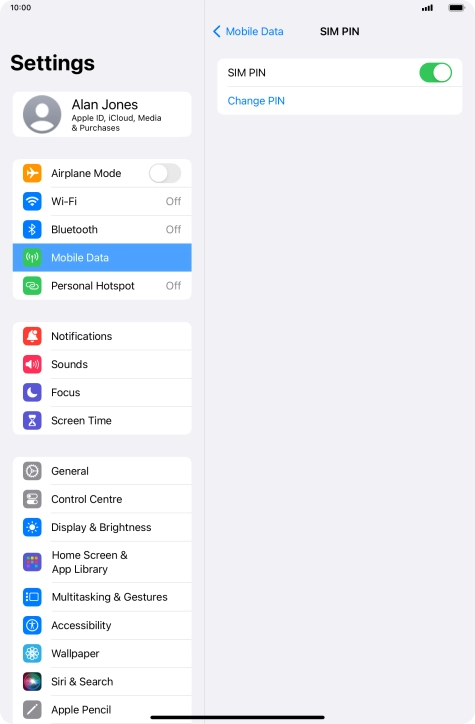 Press the indicator next to Press the indicator next to