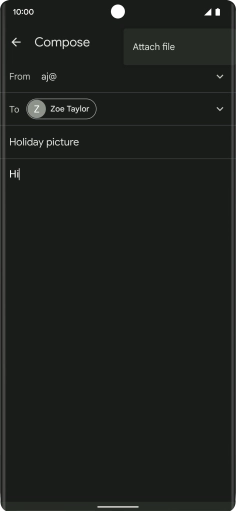 Press Attach file and go to the required folder. Press Attach file and go to the required folder.