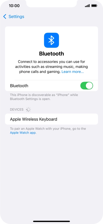Press the required Bluetooth device and follow the instructions on the screen to pair the device with your phone. Press the required Bluetooth device and follow the instructions on the screen to pair the device with your phone.