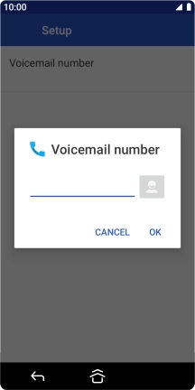 Key in +447953222222 and press OK. Key in +447953222222 and press OK.