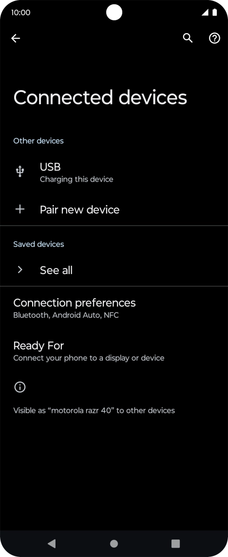 Press Pair new device. Press Pair new device.