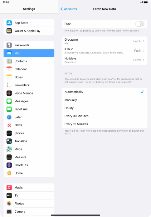 If you turn off the function, press the required setting. If you turn off the function, press the required setting.