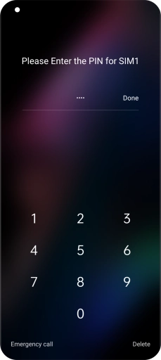 If you're asked to key in your PIN, do so and press Done. The default PIN is 1111. If you're asked to key in your PIN, do so and press Done. The default PIN is 1111.