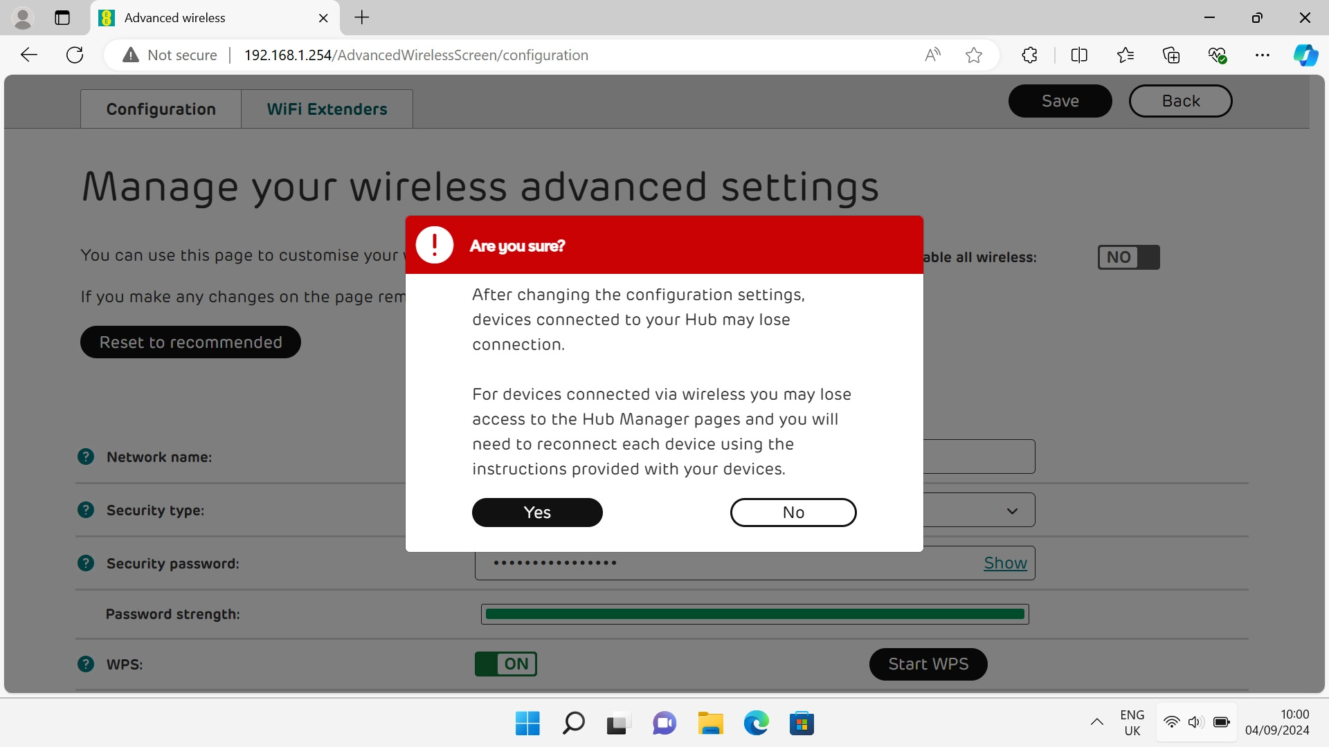 Click Yes. Click Yes.