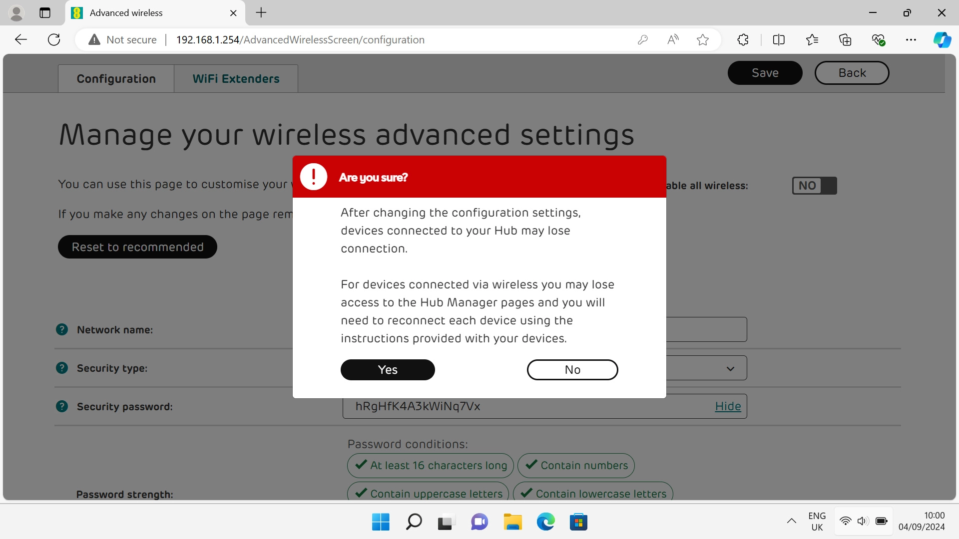 Click Yes. Click Yes.