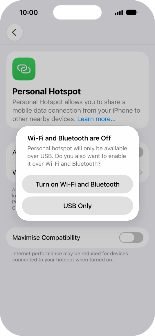 If Wi-Fi is turned off, press Turn on Wi-Fi and Bluetooth. If Wi-Fi is turned off, press Turn on Wi-Fi and Bluetooth.