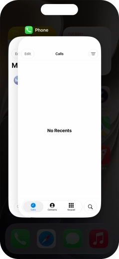 Slide upwards on the required application to end it. Slide upwards on the required application to end it.