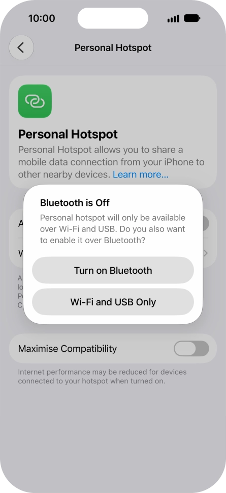 If Wi-Fi is turned on, press Wi-Fi and USB Only. If Wi-Fi is turned on, press Wi-Fi and USB Only.