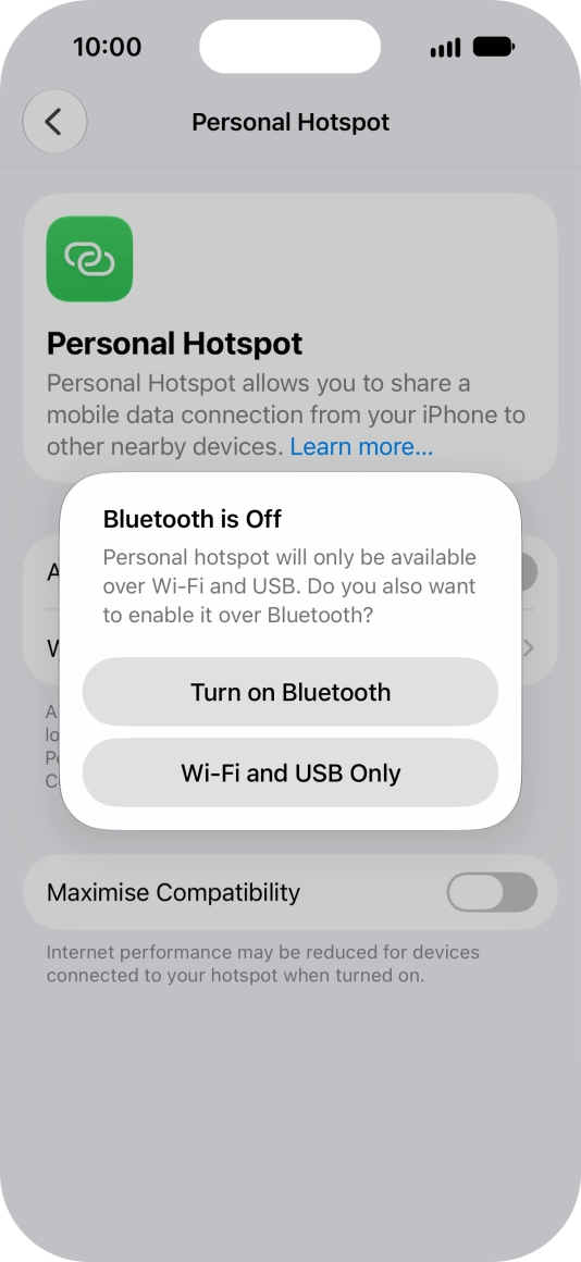 If Wi-Fi is turned on, press Wi-Fi and USB Only. If Wi-Fi is turned on, press Wi-Fi and USB Only.