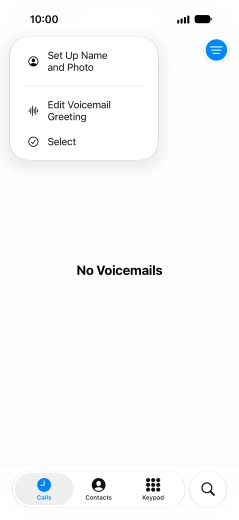 Press Edit Voicemail Greeting. Press Edit Voicemail Greeting.