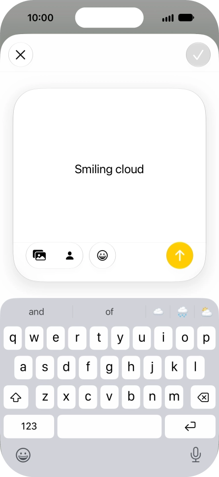 To use an existing media type as a template for your Genmoji, press the required media type and follow the instructions on the screen to select it. To use an existing media type as a template for your Genmoji, press the required media type and follow the instructions on the screen to select it.