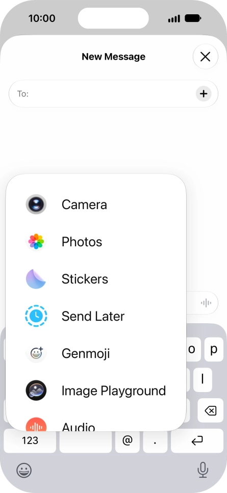 Press Genmoji. Press Genmoji.