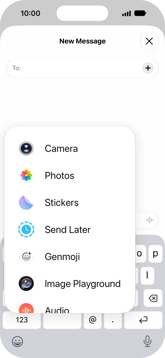 Press Genmoji. Press Genmoji.