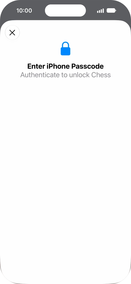 Use the phone lock code you created. The app is now no longer locked. Use the phone lock code you created. The app is now no longer locked.