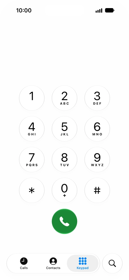 Key in ##002# and press the call icon. Key in ##002# and press the call icon.