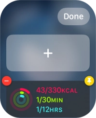 Press the pin widget icon on the required widget to pin it to the top of the stack. Press the pin widget icon on the required widget to pin it to the top of the stack.