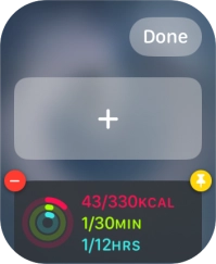 Press the add widget icon and go to the required widget. Press the add widget icon and go to the required widget.