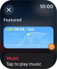 Press the required widget. Press the required widget.