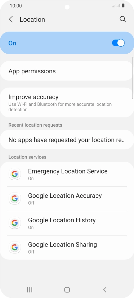 Press App permissions. Press App permissions.
