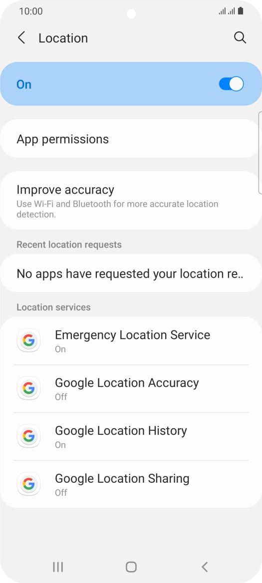 Press App permissions. Press App permissions.