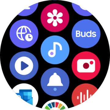 Press the music player icon. Press the music player icon.