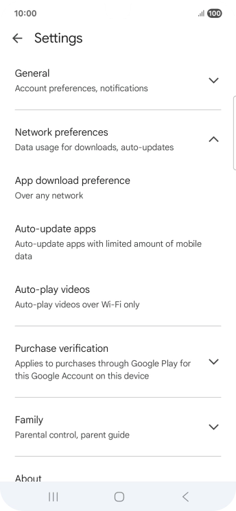Press Auto-update apps. Press Auto-update apps.