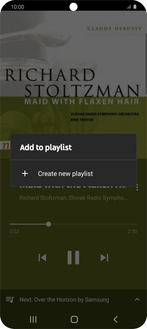 Press Create new playlist. Press Create new playlist.