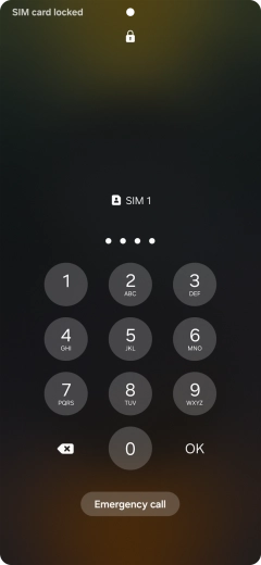 If you're asked to key in your PIN, do so and press OK. The default PIN is 1111. If you're asked to key in your PIN, do so and press OK. The default PIN is 1111.