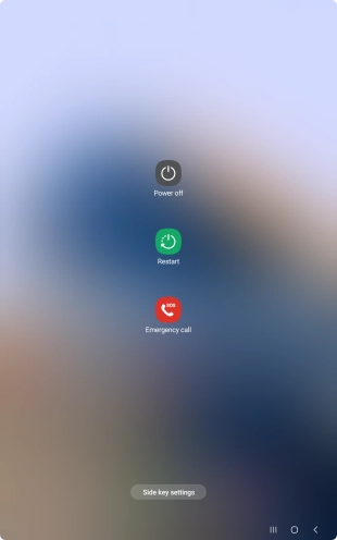 Press Power off. Press Power off.