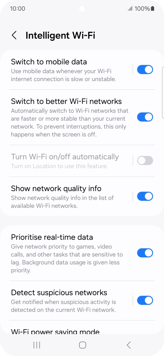 Press the indicator next to Press the indicator next to
