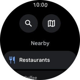 Press the search icon. Press the search icon.