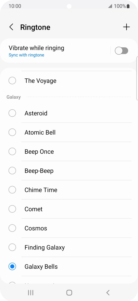 Press the add ring tone icon. Press the add ring tone icon.