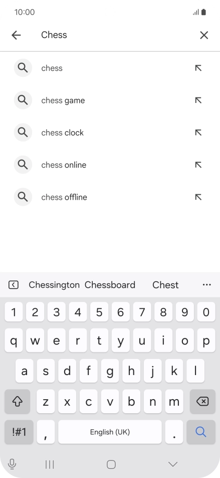 Key in the name or subject of the required app and press the search icon. Key in the name or subject of the required app and press the search icon.