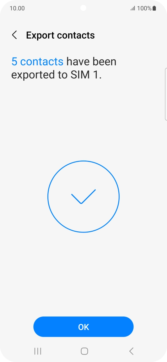 Press OK. Press OK.