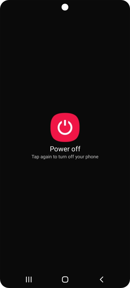 Press Power off. Press Power off.