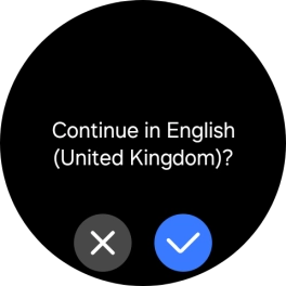 Press the confirm icon. Press the confirm icon.