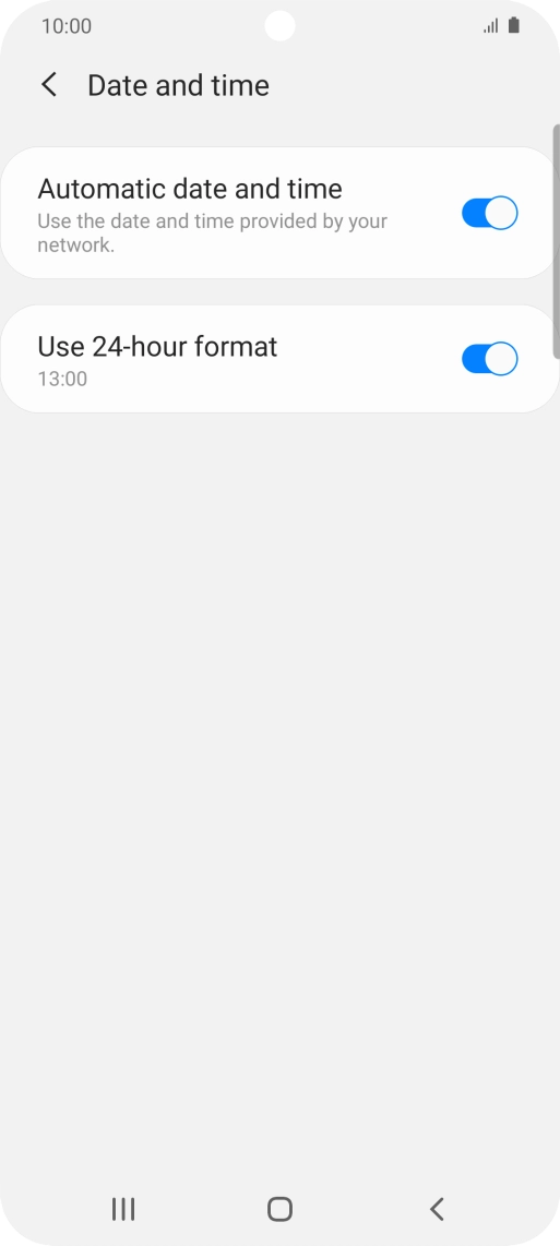 Press the Home key to return to the home screen. Press the Home key to return to the home screen.