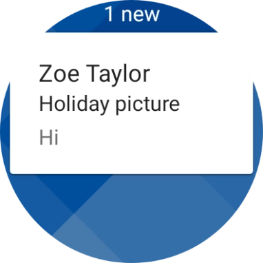 Press the required email message to read it. Press the required email message to read it.
