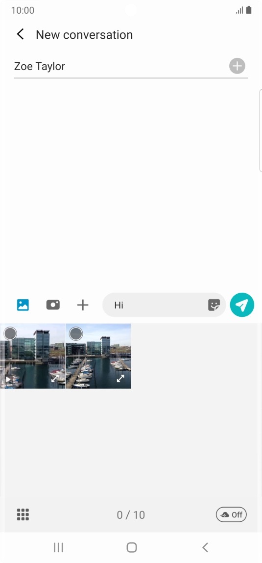 Press the gallery icon and go to the required folder. Press the gallery icon and go to the required folder.