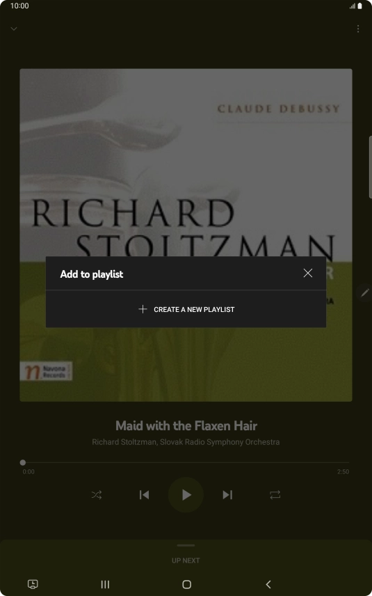 Press CREATE A NEW PLAYLIST. Press CREATE A NEW PLAYLIST.