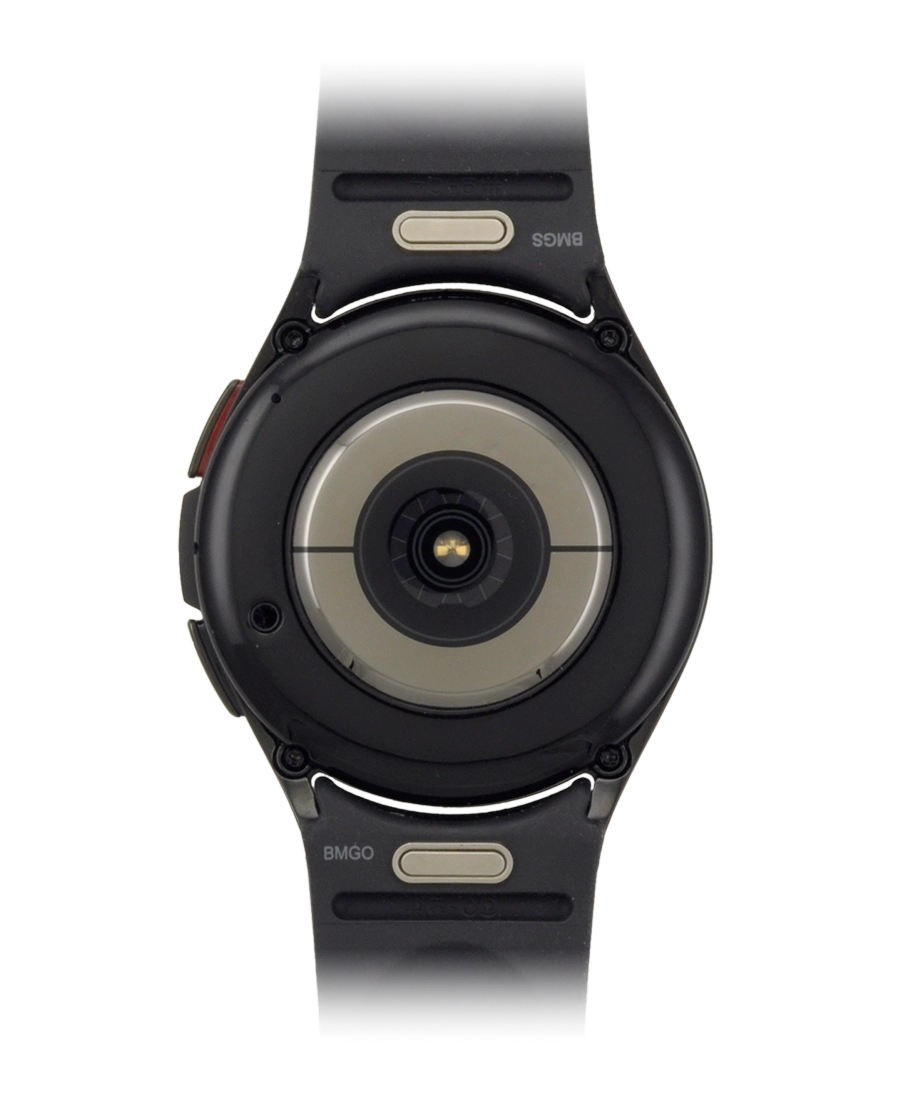 Place the back of your smartwatch on the magnetic charger allowing it to click into place. Place the back of your smartwatch on the magnetic charger allowing it to click into place.
