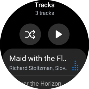 Press the required audio file. Press the required audio file.