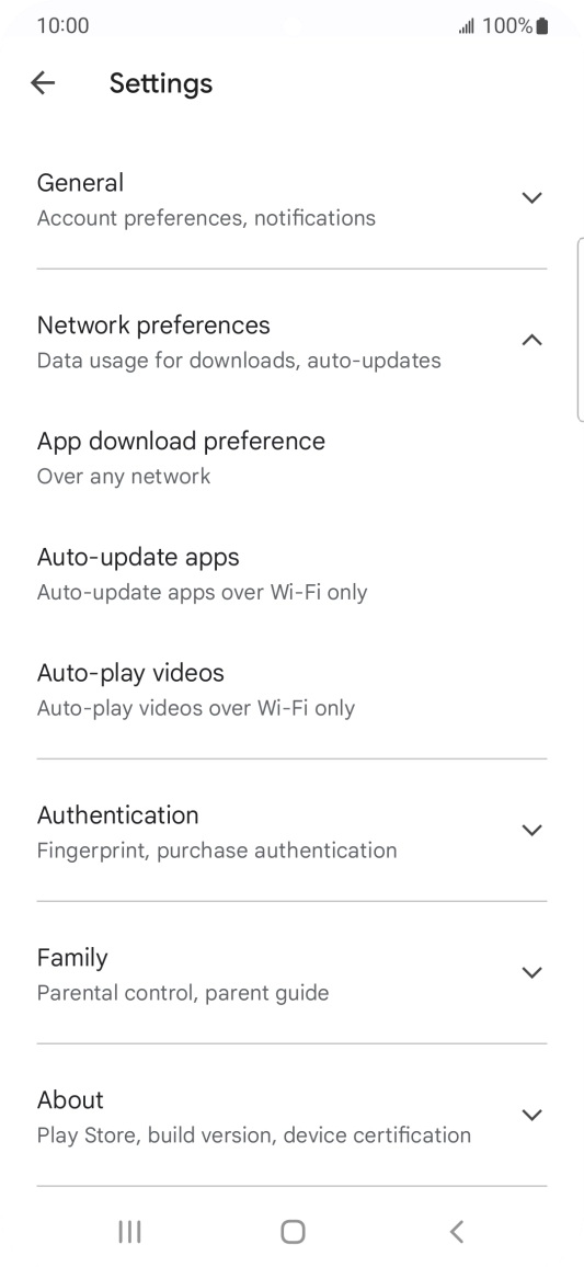 Press Auto-update apps. Press Auto-update apps.
