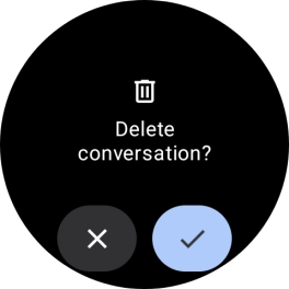 Press the confirm icon. Press the confirm icon.