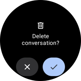 Press the confirm icon. Press the confirm icon.