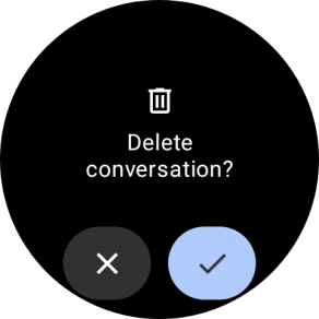 Press the confirm icon. Press the confirm icon.